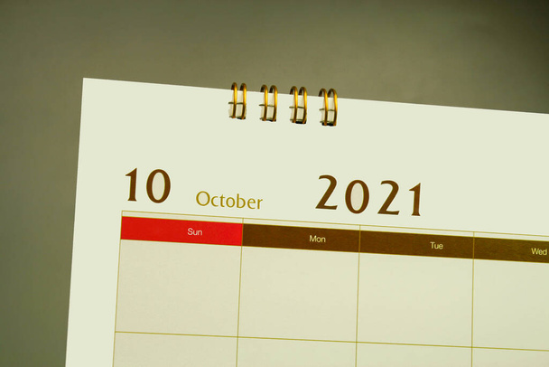 Calendar page of month ,2021 year - Foto, Bild