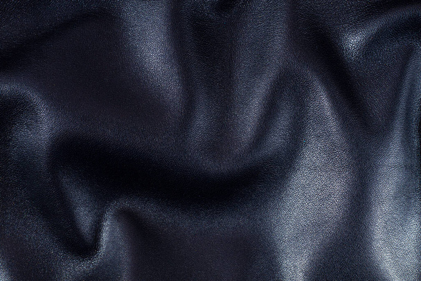 Leather texture, black background, wallpaper, horizontal, no people, top view, - Foto, Imagem
