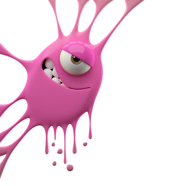 Monstro manhoso rosa
 - Foto, Imagem