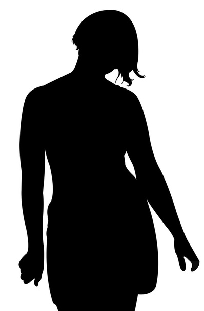 eine Mädchensilhouette - Foto, Bild