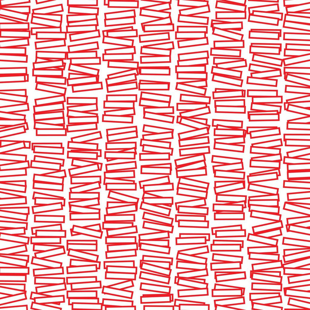padrão com tiras vermelhas na superfície branca - Foto, Imagem