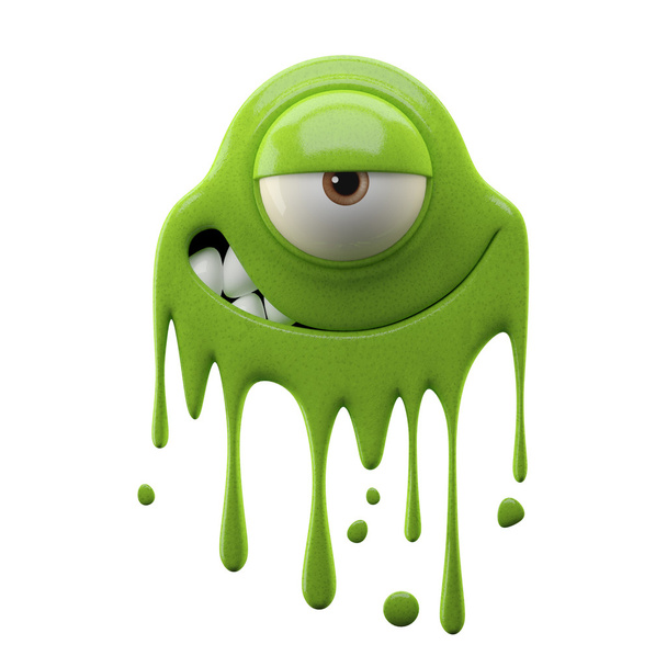 jednooký sly zelené monstrum - Fotografie, Obrázek