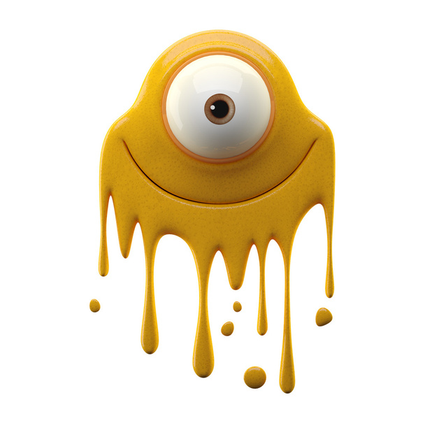 One-eyed yellow monster - Photo, Image