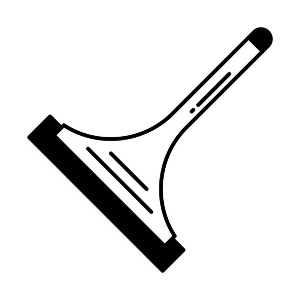 Brush Half Glyph vektor ikon, amely könnyen módosíthatja vagy szerkesztheti - Vektor, kép