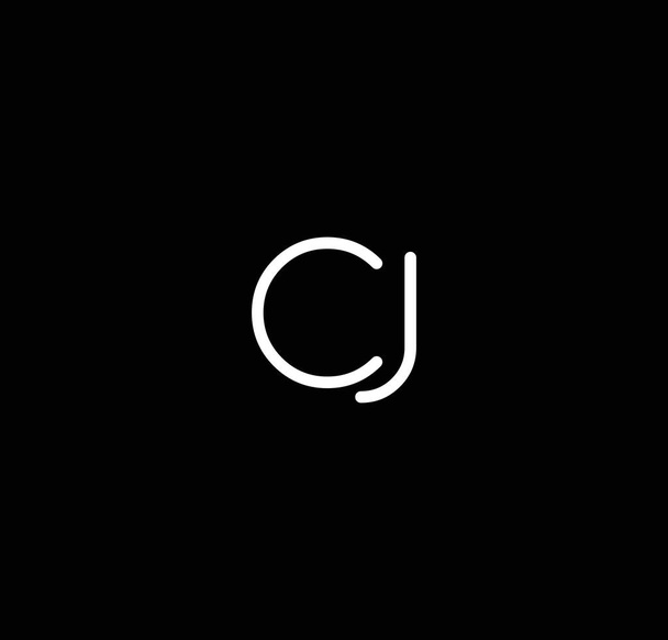 Kirjain CJ aakkoset logo suunnittelu vektori. C-kirjaimen ja J-logon nimikirjaimet sopivat hyvin lyhennettyyn nimilogoon. - Vektori, kuva