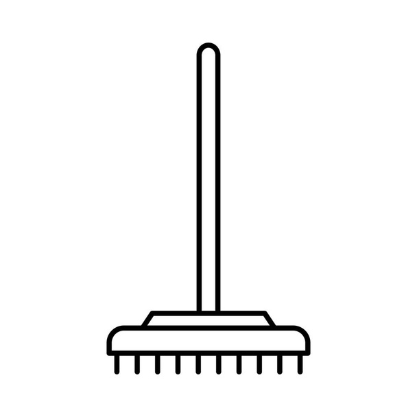 Broom Line icono de vector que puede modificar o editar fácilmente - Vector, Imagen