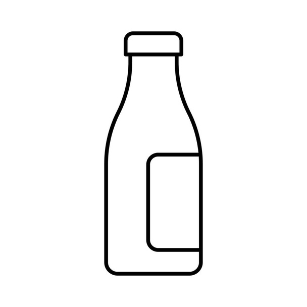 Значок вектора линии бутылки, который может легко изменять или редактировать - Вектор,изображение