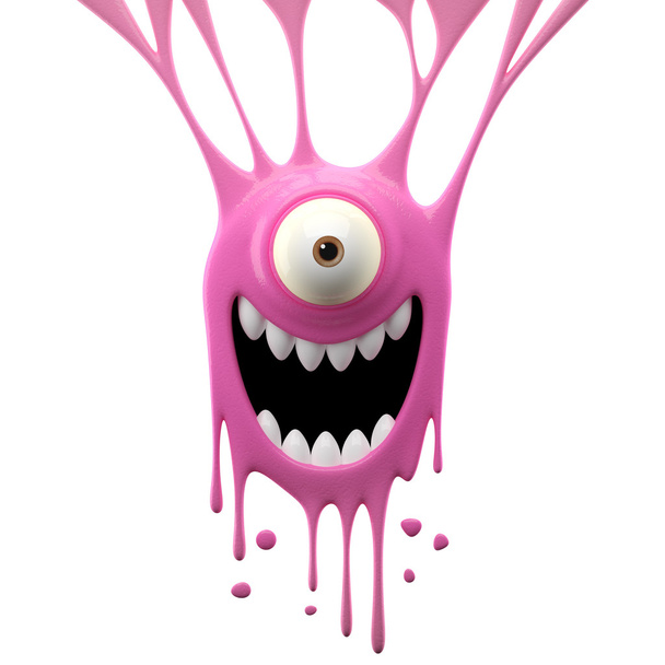 klátit růžové vzrušený monstrum - Fotografie, Obrázek