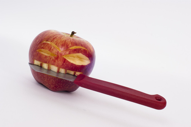 Psycho face apple - Valokuva, kuva