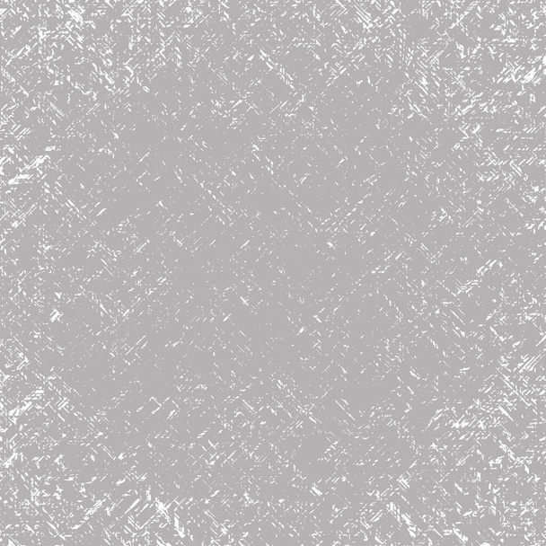Vector strukturierte quadratische zerkratzte grau-weiße Grunge abstrakten Hintergrund. Nachahmung einer Wand mit ungleichmäßig zerkratztem Putz - Vektor, Bild