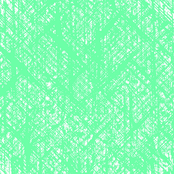 Wektor kwadratowe abstrakcyjne tło poszarpane, niechlujne linie. Imitacja starego płótna, tkaniny. Tło jest zielone i białe.. - Wektor, obraz