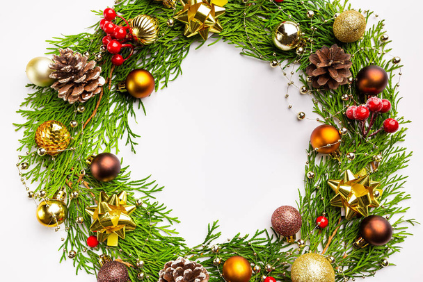 Winter and christmas wreath - Photo, Image