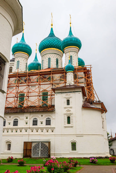 Vvedensky katedraali Vvedensky Tolga luostari Jaroslavl, Venäjä. Venäjän kultainen rengas - Valokuva, kuva