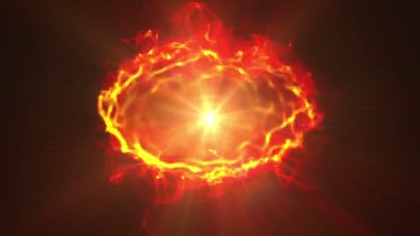Oheň koule abstraktní plamen fúze - Záběry, video