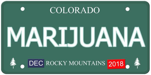 Marihuana Colorado rekisterikilpi
 - Valokuva, kuva