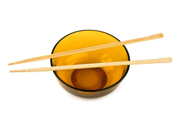 Bowl and chopsticks - Фото, зображення