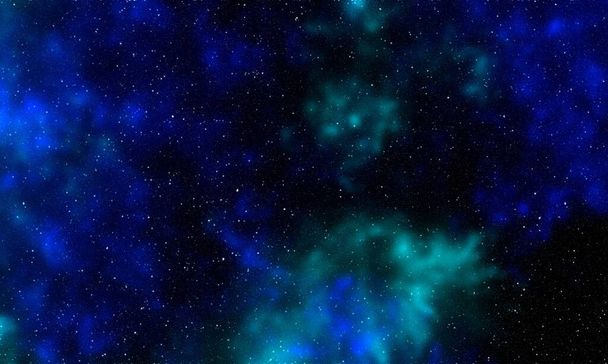 Fundo espacial com poeira estelar e estrelas brilhantes. Cosmos realistas e nebulosa colorida. Galáxia colorida. ilustração 3d. - Foto, Imagem