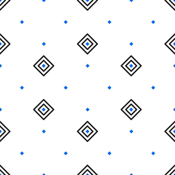 Nahtlose Muster geometrische schöne blaue kleine ornamentale. geeignet für Hintergrund, Mode, Banner, Cover, usw.. - Vektor, Bild