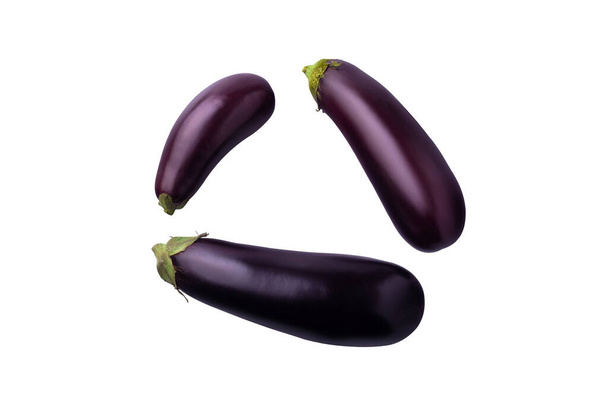 eggplant isolado sobre fundo branco - Foto, Imagem