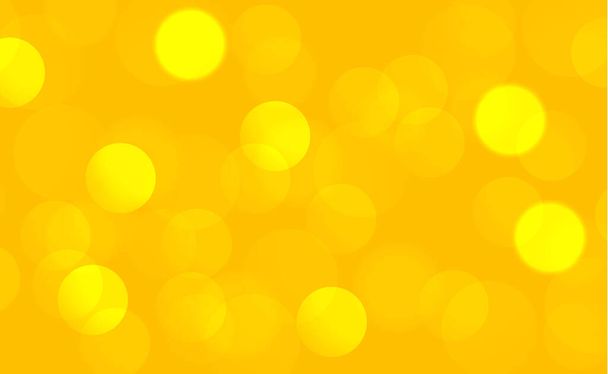 Fondo borroso abstracto amarillo con efecto bokeh - ilustración - Vector, imagen