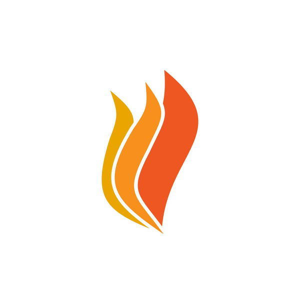 Tűz ikon logó design vektor sablon - Vektor, kép