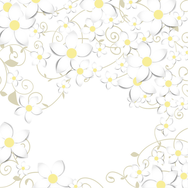 Spring floral card - Vector, Image
