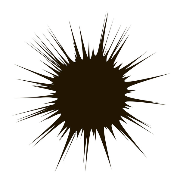 Explode Flash, Cartoon Explosion, Star Burst Isolated on White Background - Vector, Image