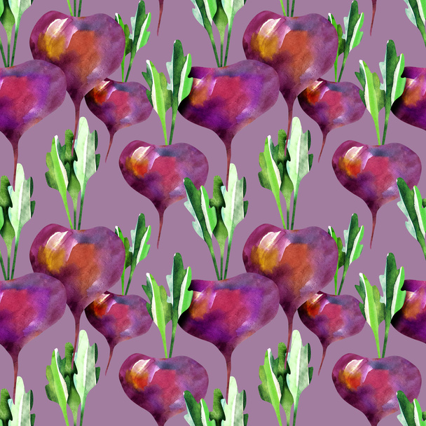 Red beet seamless pattern - Foto, afbeelding
