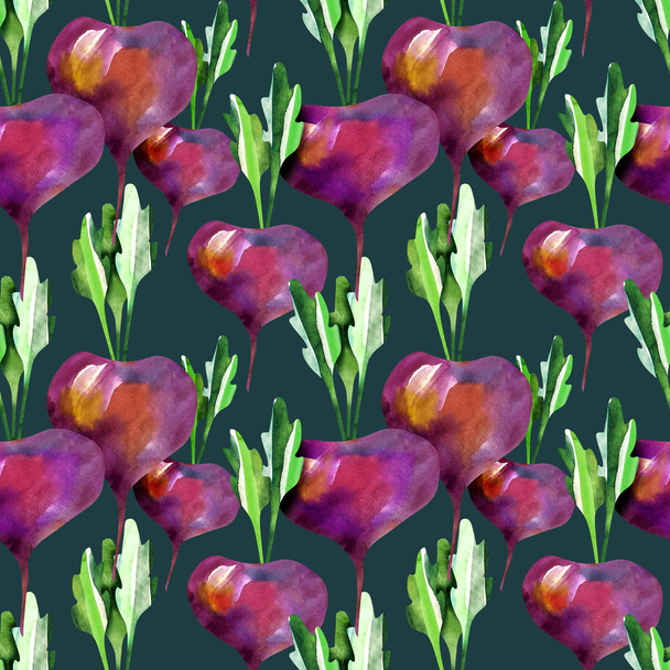 Red beet seamless pattern - Foto, Bild