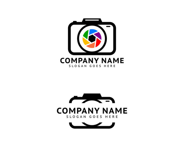 Set von Kamera-Fotografie-Logo-Symbol-Vektorvorlage - Vektor, Bild
