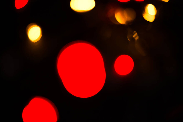 colorful lights on a black background - Фото, изображение