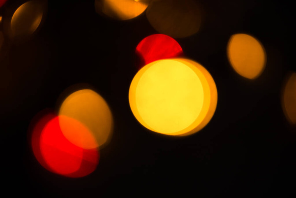 colorful lights on a black background - Фото, изображение