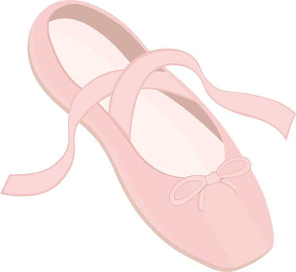 Ilustración vectorial del emoticono zapato de ballet - Vector, Imagen