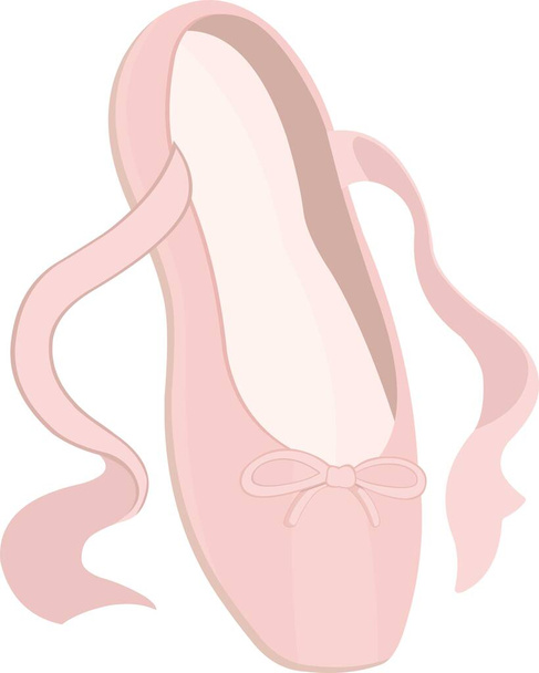Vector illustration of ballet shoe emoticon - ベクター画像