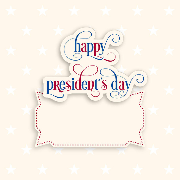 Εικονογράφηση της ημέρας του Προέδρου των Ηνωμένων Πολιτειών της Αμερικής. - Διάνυσμα, εικόνα