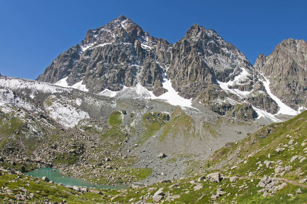 Massif of Monviso (Cozie alps) - 写真・画像