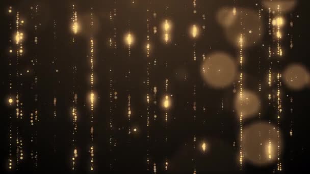 Luxury gold glitter abstract background festive season celebration concept - Footage, Video