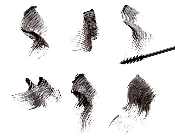 Mascara brush and strokes - Photo, Image