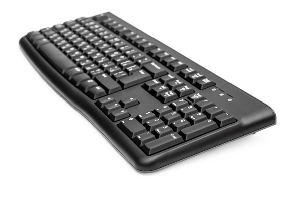 Computer keyboard on white background. - Photo, Image