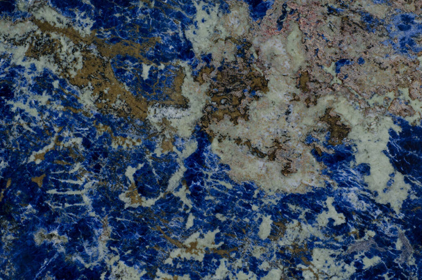 Azul Bahia, Blue Bahia, granito azul, mármore azul. Textura. Close-up. - Foto, Imagem