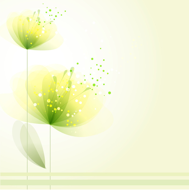 Vector background with flowers - ベクター画像