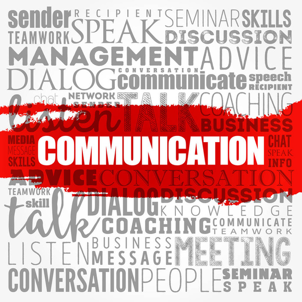 コミュニケーションワードクラウドコラージュビジネスコンセプト背景 - 写真・画像