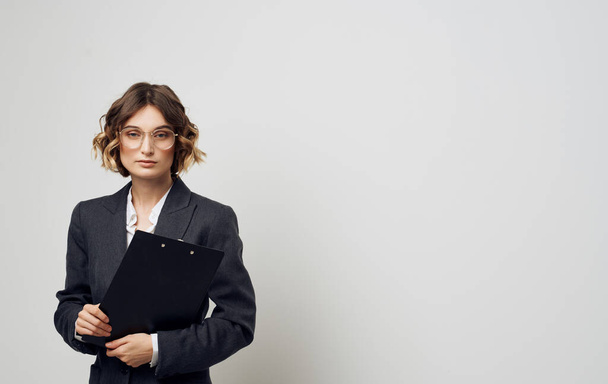 business woman official formal suit documents Work - Zdjęcie, obraz