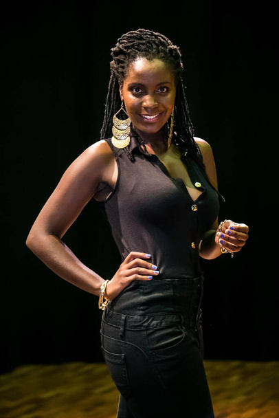 Johannesburg, South Africa - February 18, 2014: African Artist Nancy G from Swaziland posing for a photo - Photo, image