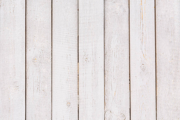 An old, grungy white background made of natural wood planks as a mockup. - Photo, image