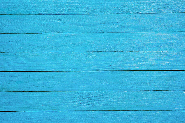 Textur aus blau bemalten Holzbrettern, Hintergrund für Text - Foto, Bild