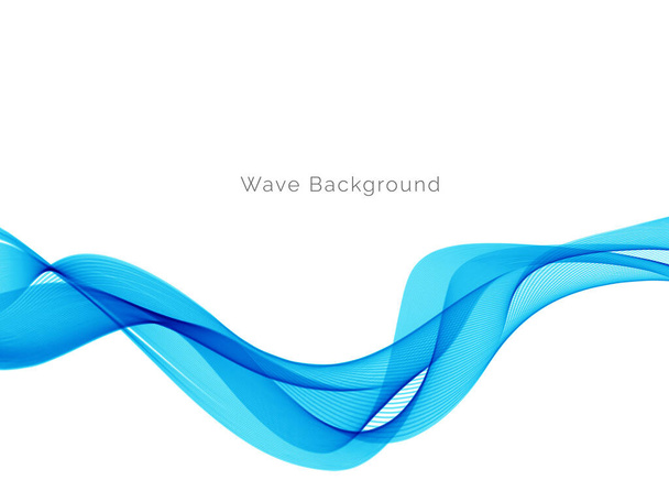 Diseño de onda de color abstracto con elegante vector de fondo liso - Vector, Imagen