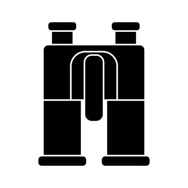 Binokulární ikona izolovaná na bílém pozadí. Vektorová ilustrace - Vektor, obrázek