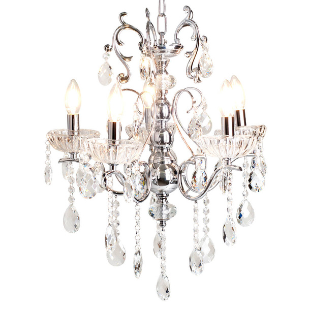 Crystal chandelier on an isolated background - Photo, Image