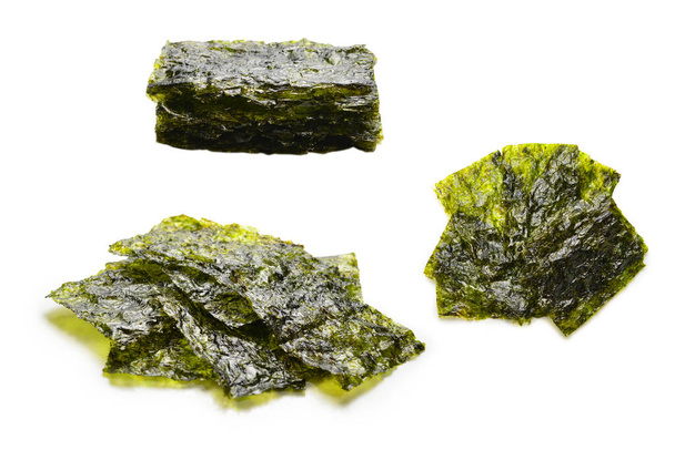 Nori seaweed isolated on white.  - Photo, Image